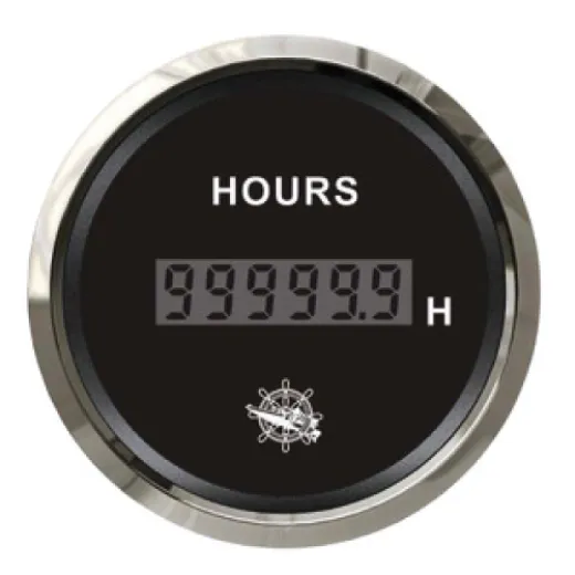 Digital hour counter black/glossy