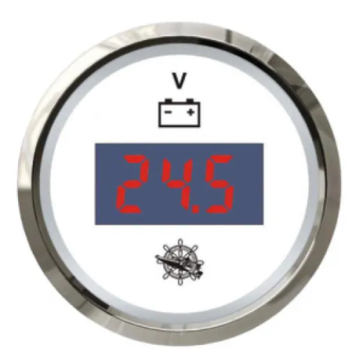 Digital voltmeter 8/32 V white/glossy