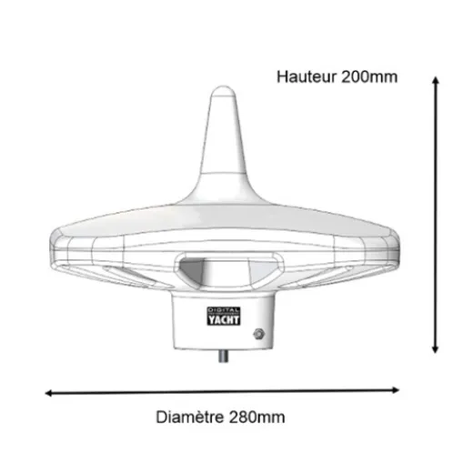 Digital Yacht DTV100 HD TV Marine Antenne