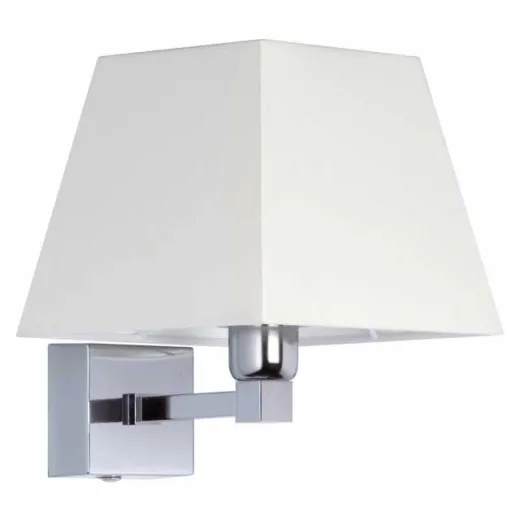 DOMINIQUE (12V, B15d, Chrom/Leinen, 220mm/350 mm)