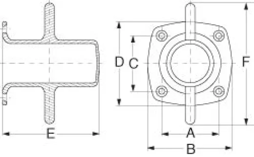 Doppel-Kreuzpoller verzinkt ca.20cm