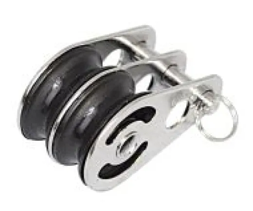 Doppelblock mit Splintbolzen 25 x 8mm Nylon