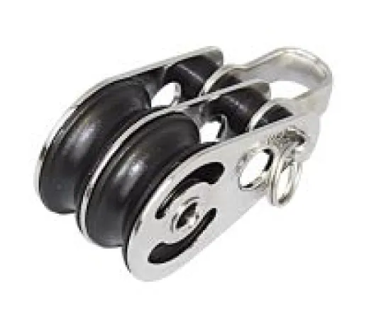 Doppelblock mit Splintbolzen 25 x 8mm Nylon