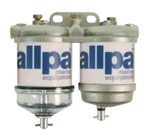 Doppelter Kraftstofffilter Für Diesel, Mit Wasserseparator, 50l/St., Mit 2 Aluminiumbehältern