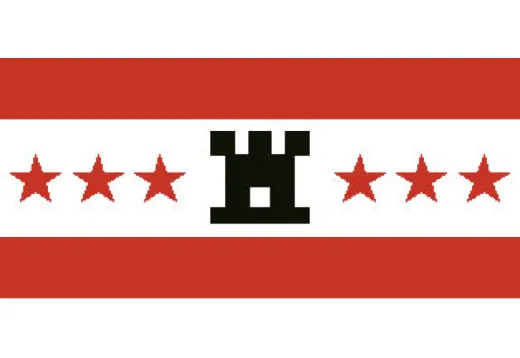 Drenthe Flagge 20x30cm