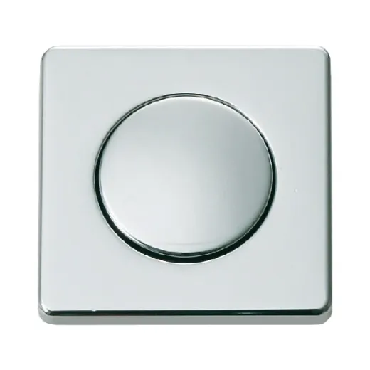 Druckknopfriegel mit Rosette oval verchromt