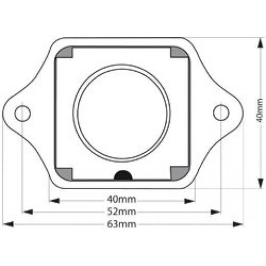 Druckknopfschnapper konvex Knopf+Ring aus Edelst.