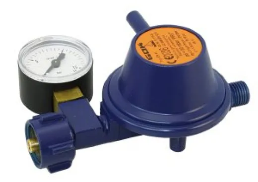 Druckregler 30mbar 0.8kg/h gerader Abg. Manometer