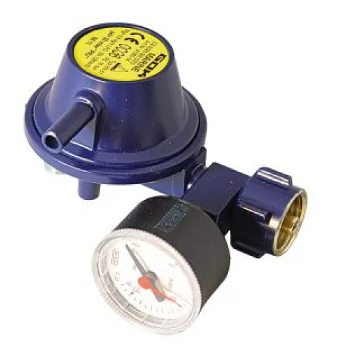 Druckregler 50mbar 1.5 kg/h gerader Abg. Manometer
