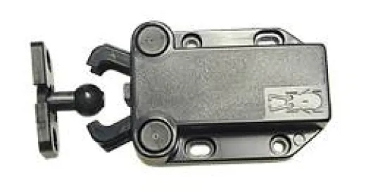 Druckverschluss ABS Kunststoff groß schwarz