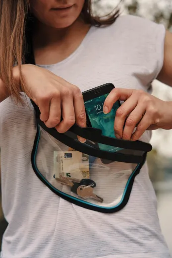 Dry sling bag black/transparent BTT