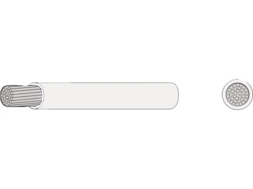Dünnwandkabel verzinnt 1x2,5mm² weiß