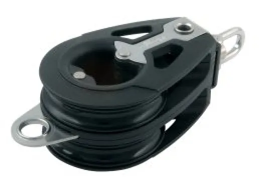 Dynamic Doppelblock 50mm m. Wirbelschäkel+Hundsfot