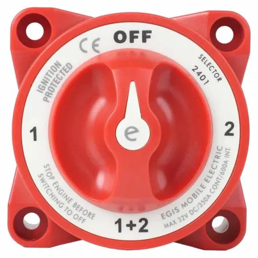 e-Serie 350A Batteriewahlschalter AUS/1/BEIDE/2