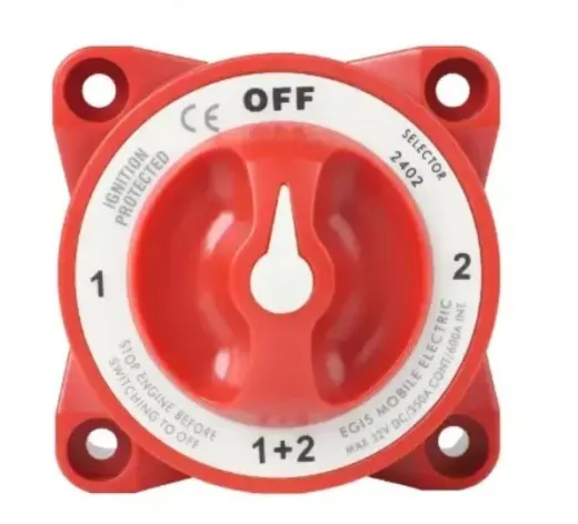 e-Serie 350A Batteriewahlschalter AUS/1/BEIDE/2 mit Lichtmaschinenfeldabschaltung