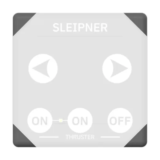 Eckverkleidung für das seitliche Strombedienfeld (Ersatzteil) (grau)