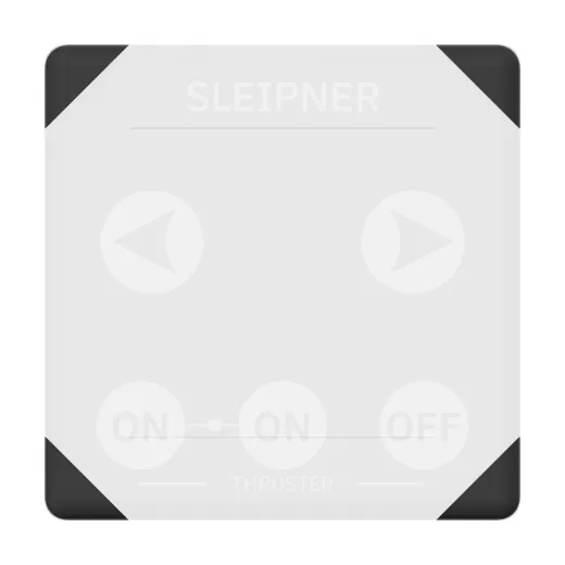 Eckverkleidung für das seitliche Strombedienfeld (Ersatzteil) (schwarz)