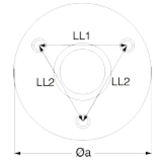 Edelstahl-Relingsbeschlag Endstück 90°rund 25mm