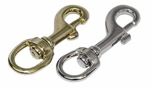 Edelstahl-Schnapphaken 120mm mit großem Auge