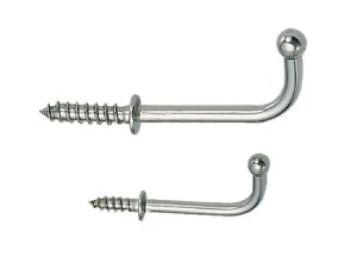 Edelstahlhaken TY 25mm 10-Stück-Packung