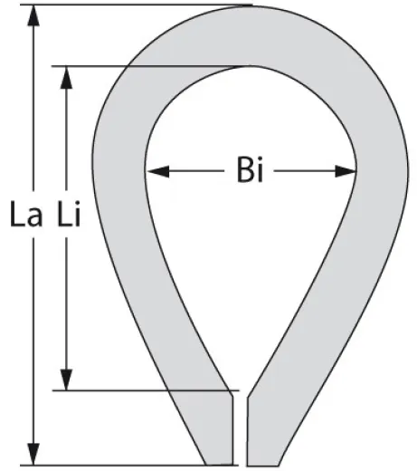 Edelstahlkausch poliert 6mm im 100-Stück-Pack