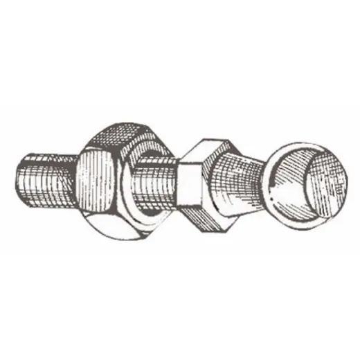Edelstahlkugel 10 mm für die Montage Gasfedern