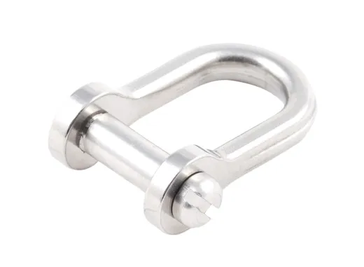 Edelstahlschäkel mit Schlitzbolzen 11mm breit