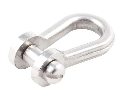Edelstahlschäkel mit Schlitzbolzen 11mm breit
