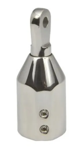 Edelst.Sprayhoodbeschlag 25mm Endstück einstellbar