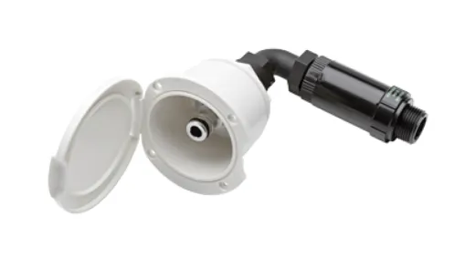 Einbaukasten Mit Wassereinlaß Oder -Auslaß, Auslaß, Verchromter Kunststoff