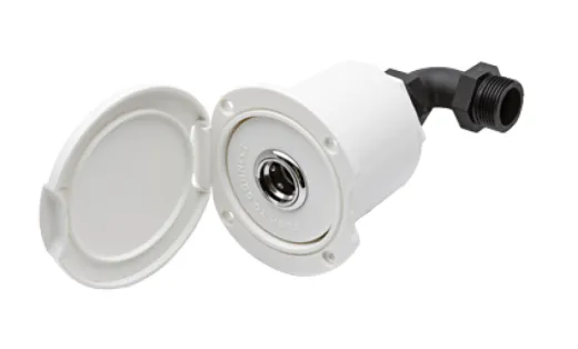 Einbaukasten Mit Wassereinlaß Oder -Auslaß, Einlaß, Weißer Kunststoff