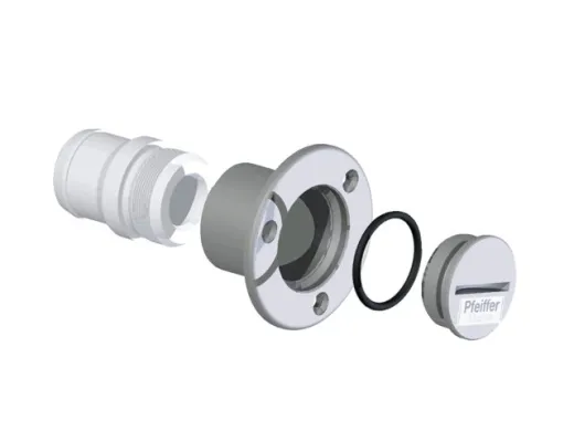 Einfüllstutzen Aluminium Benzin rot