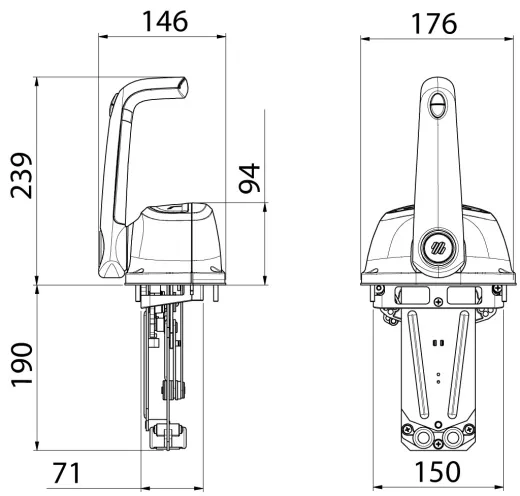 Einhandschaltung B501B