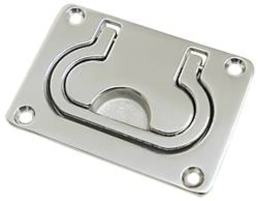 Einlass-Kastengriff Edelstahl 77x55mm
