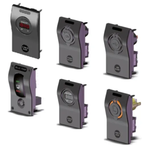 Einzelwirkende Schalttafel, 60x100mm, Ampèremesser