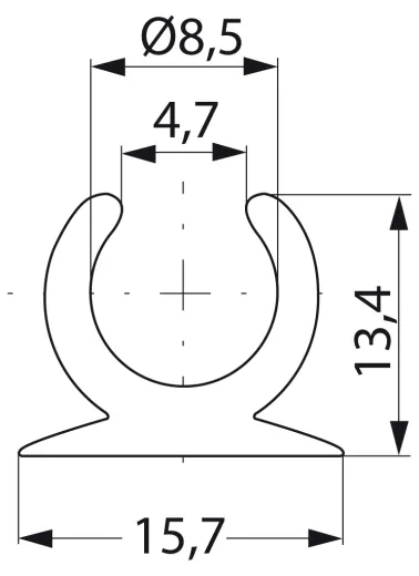 Endkappe weiß für HD23501