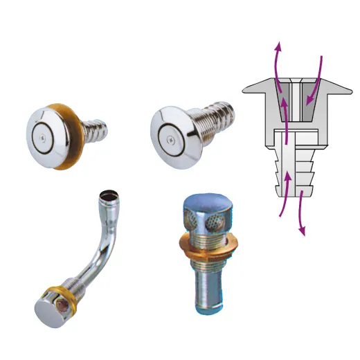 Entlüftungsnippel Messing Verchromt Ø20mm, Gerade
