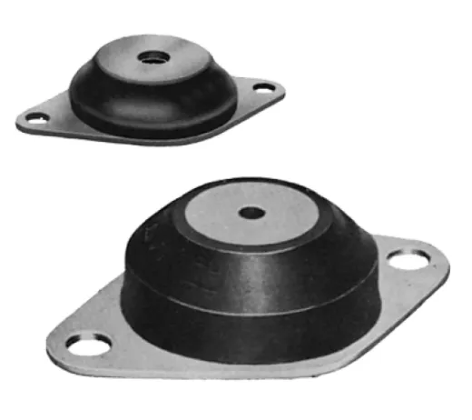 Equi-Frequency Motorlager, 60° Shore, Gewinde M6, Abm. 59x35x12mm, Max. 240n (Steifheit 150n/Mm)