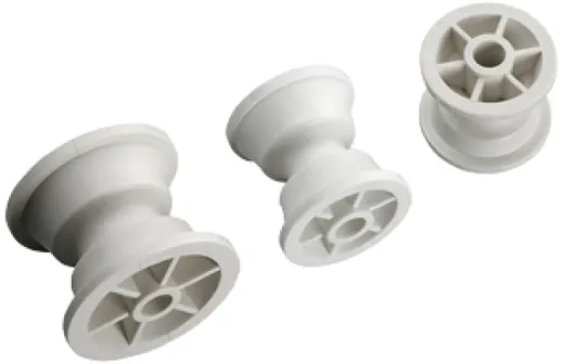 Ersatz Nylon Ankerrolle, Ø54mm, B=48mm, Stift Ø12mm