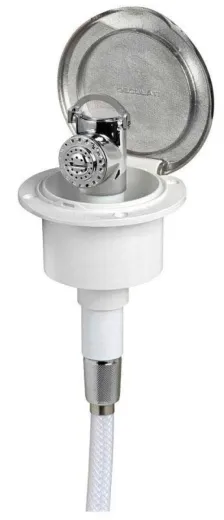 Evo douche (horizontal, 70 x 44 mm, 95 mm, Edelstahl, 4 m, Edelstahl)