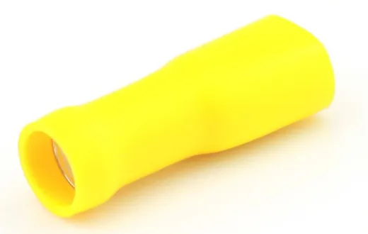 Fachstecker isoliert - Gelb, 6,3 x 0,8 mm, 50 Stück