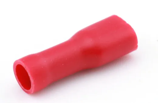 Fachstecker isoliert (4.8 x 0.5 mm, rot, 100)