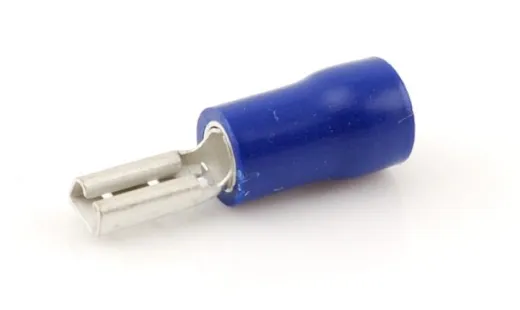 Fachstecker unisoliert (2.8 x 0.5 mm, blau, 100)