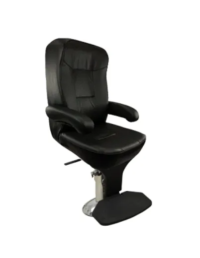 Fahrersitz Gesamtpaket Model Mariner De Luxe Helmsman, Schwarz, Mit Höhenverstellung