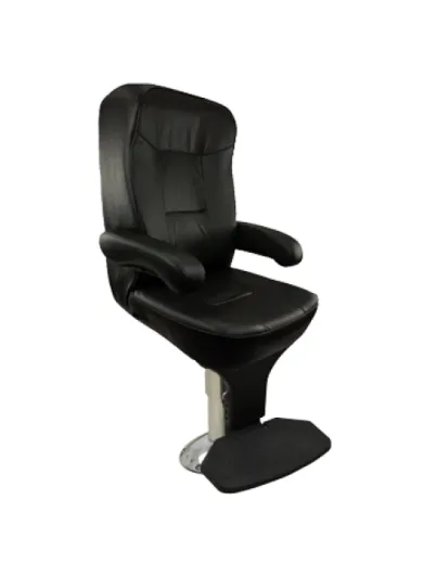 Fahrersitz Gesamtpaket Model Mariner De Luxe Helmsman, Schwarz, Stuhlbein Mit Fester Höhe