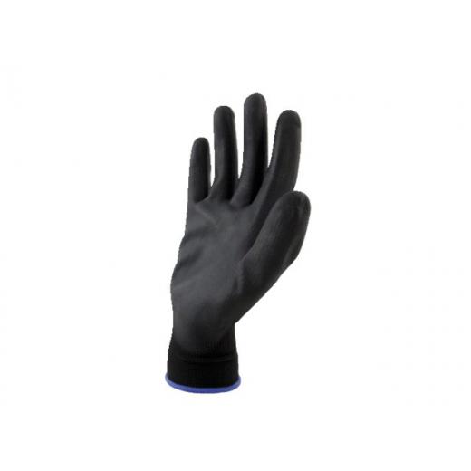 Farb-Handschuhe PU-soft black L