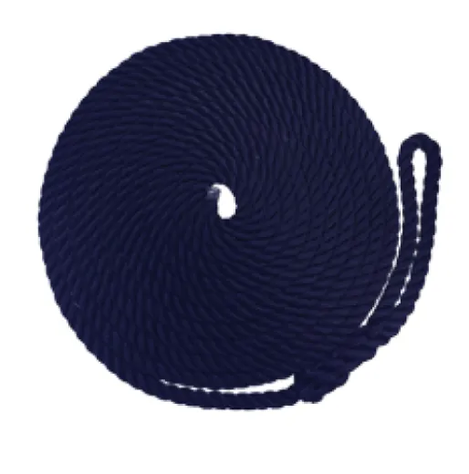 Festmacher Aus Geschlagenem Polypropylen Mit Spleiß, Ø12mm, L=6500mm, Blau