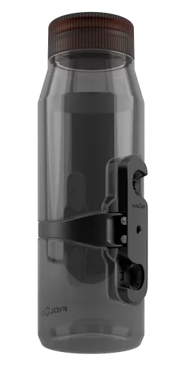 FIDLOCK Trinkflasche Twist 700 life inkl. Halterung, transparent schwarz