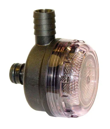 Filter für Lenzpumpe - Schlauch/Schnellkupplung 90°