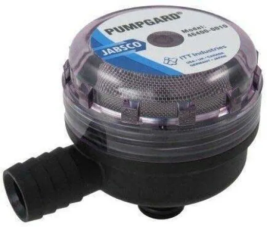 Filter für Wasserpumpe - ⅞ Schlauch-Schnellverschluss 90°